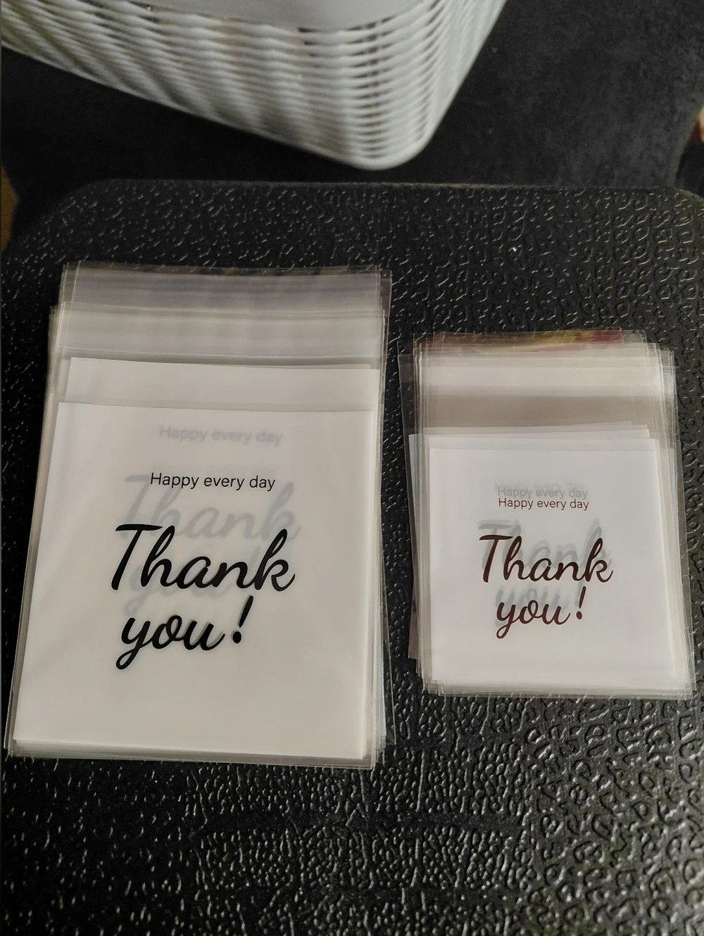 40ct. Large and Small Resealable Thank You Bags 20-3x4/20 2x3